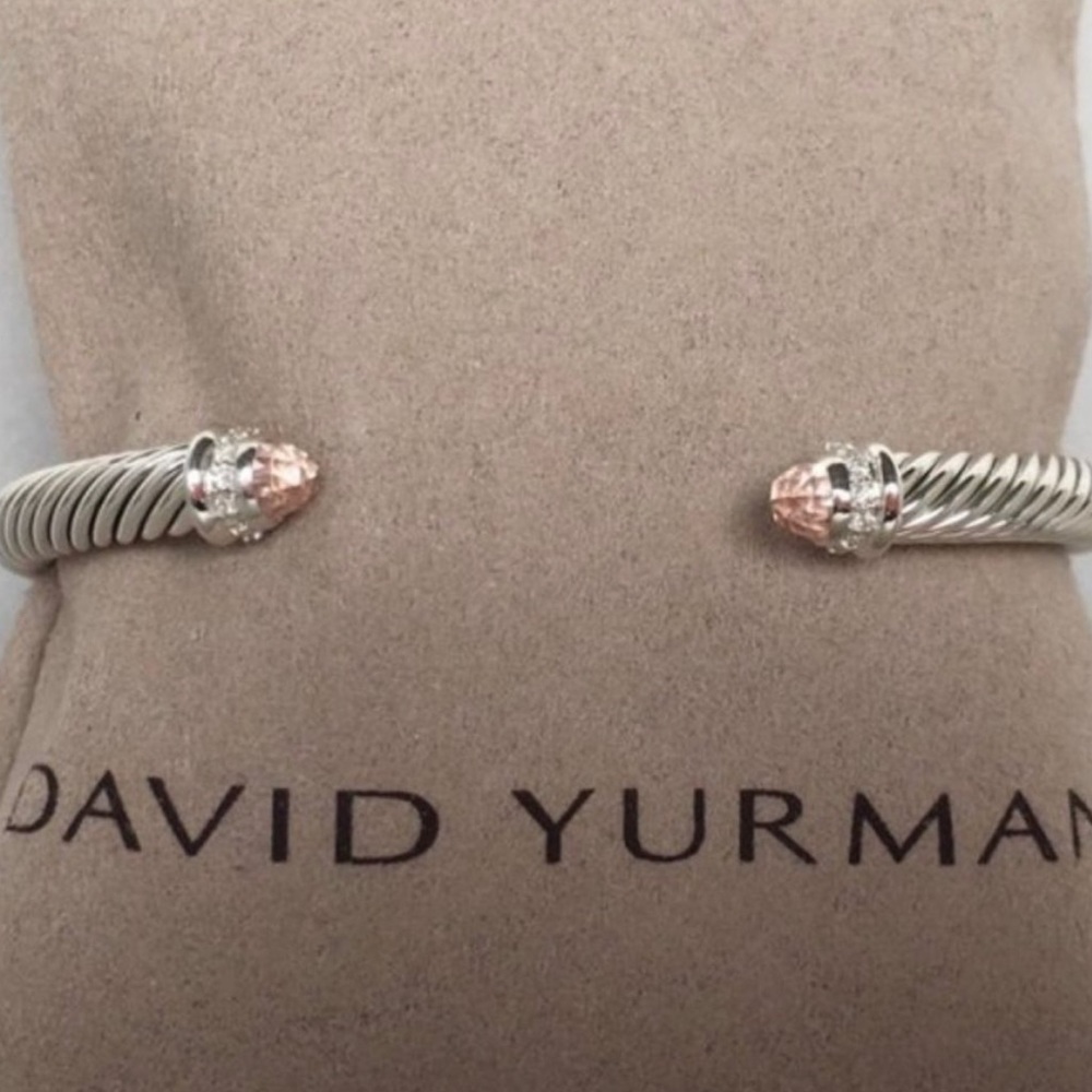 David Yurman 5mm Morganite & Diamonds Bracelet